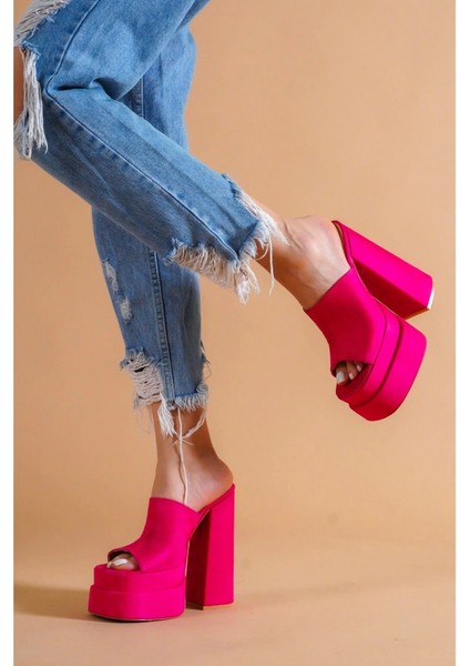 Kadın Moda Çift Platform Özel Tasarım Terlik Şık Ve Zarif Abiye Ayakkabı fırsatları