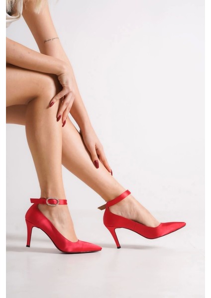 Kadın Moda Baretli Ince Topuklu Ayakkabı Stiletto Şık ve Zarif Abiye Ayakkabı modelleri