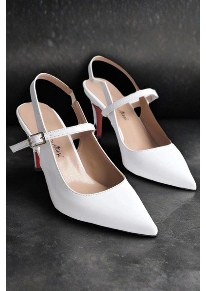 Kadın Moda Günlük Kısa Topuklu Ayakkabı Şık ve Zarif Abiye Ayakkabı