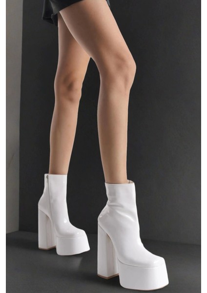 Kadın Fermuarlı Yüksek Platform Topuklu Bot Modern Şık Tasarım fırsatları