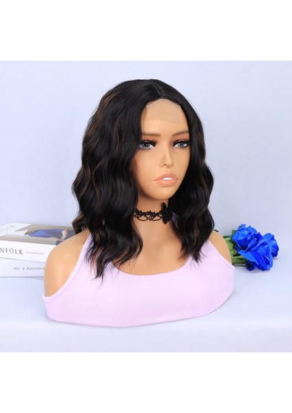 Siyah Karamel Işıltılı Fiber Sentetik Tül Peruk fiyatları