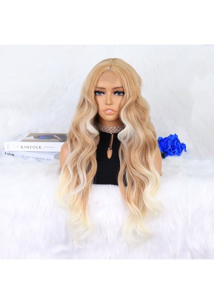 Balköpüğü Platin Röfleli Dalgalı Tül Peruk modelleri