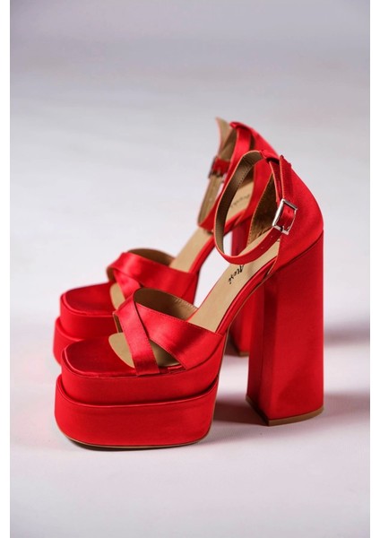 Stil Modern Kadın Çapraz Bant Çift Platform Luxury Özel Tasarım Gündüz Gece Abiye Ayakkabı modelleri