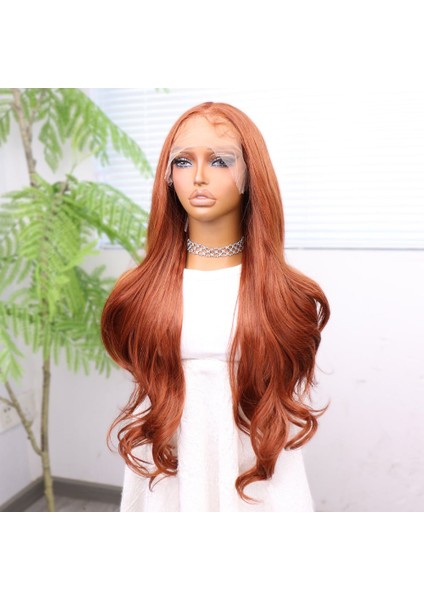 Bakır Bebek Saçlı Fiber Sentetik Tül Peruk fırsatları