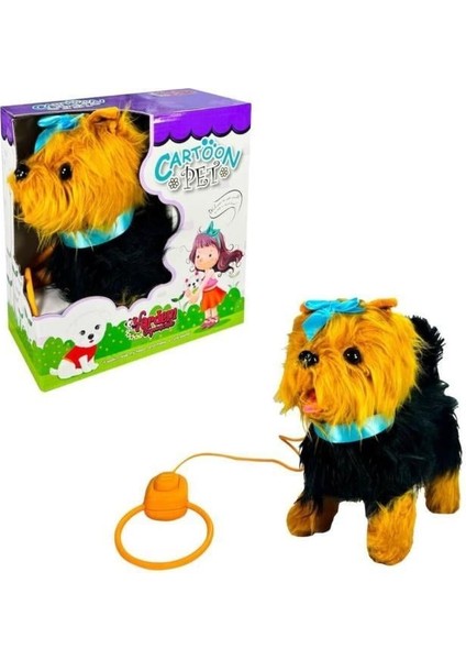 Peluş Tasmalı Yürüyen Köpek