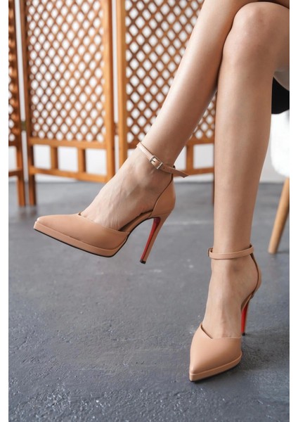 Stil Modern Kadın Baretli Sivri Burun Topuklu Ayakkabı Özel Tasarım Gündüz Gece Abiye Ayakkabı fiyatları
