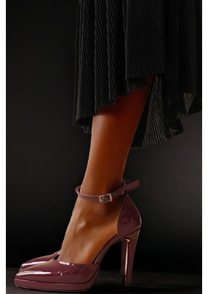 Stil Modern Kadın Baretli Sivri Burun Topuklu Ayakkabı Özel Tasarım Gündüz Gece Abiye Ayakkabı fiyatları