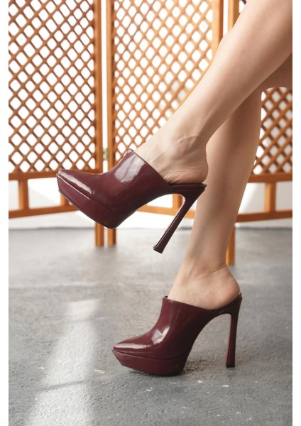 Stil Modern Kadın Ince Topuklu Platform Terlik Özel Tasarım Gündüz Gece Abiye Ayakkabı fiyatları