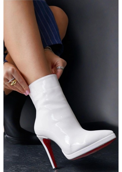 Stil Modern Kadın Kısa Platform Topuklu Bot Özel Tasarım Gündüz Gece Abiye Ayakkabı fırsatları