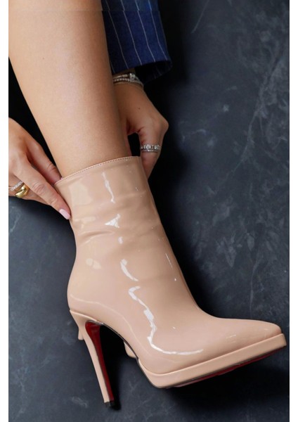 Stil Modern Kadın Kısa Platform Topuklu Bot Özel Tasarım Gündüz Gece Abiye Ayakkabı fırsatları