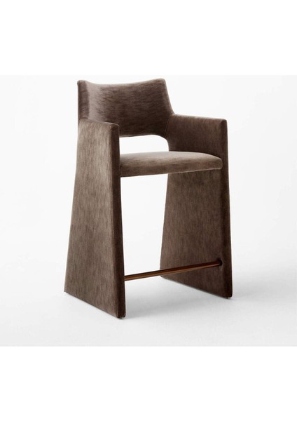 Foley Mink Kadife Tezgah Taburesi, Lüks ve Konforlu Tasarım indirimleri