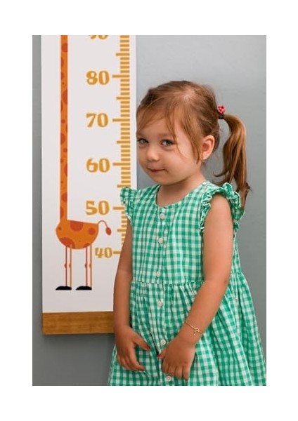 Menashop Metrashop Arkadaşım Boy Ölçme Cetveli - Asılabilir Boy Ölçer - Duvara Monte Bebek Boy Ölçer