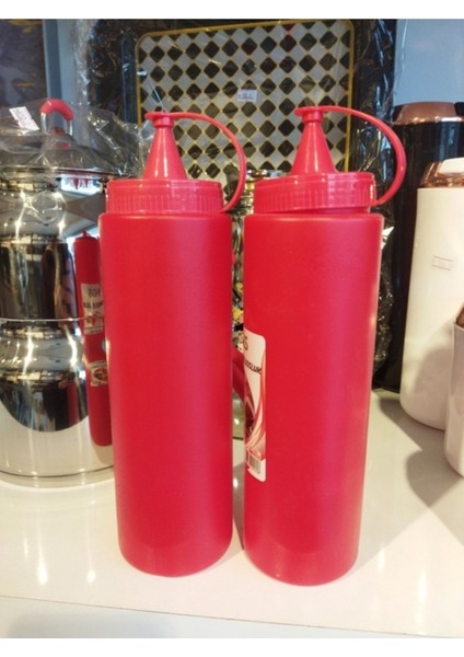 Kırmızı Tekli Yağdanlık ve Sosluk, şık tasarım, 750-999 ml, kullanışlı ve estetik modelleri
