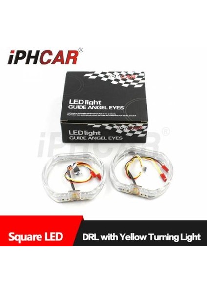 Mavi Kare Far Içi Angel LED Halka G137
