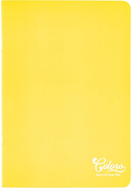 Menashop Metrashop Colors A4 60 Yaprak Çizgili Defter, Sarı
