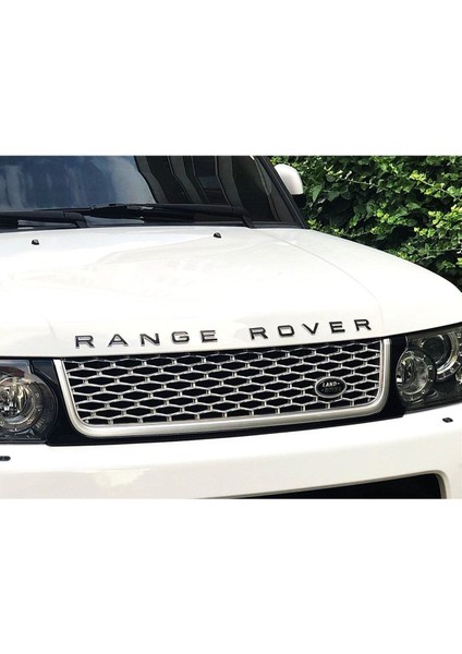 Range Rover Kaput Yazısı Krom Çerçeve Içi Siyah Sport Vogue modelleri
