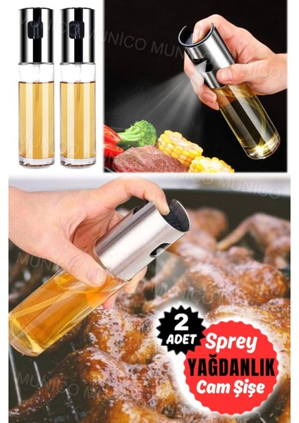 2'li Yağ ve Sirke Püskürtücü Seti, Renkli, 100 ml, Pratik ve Kullanışlı Dispenserler modelleri