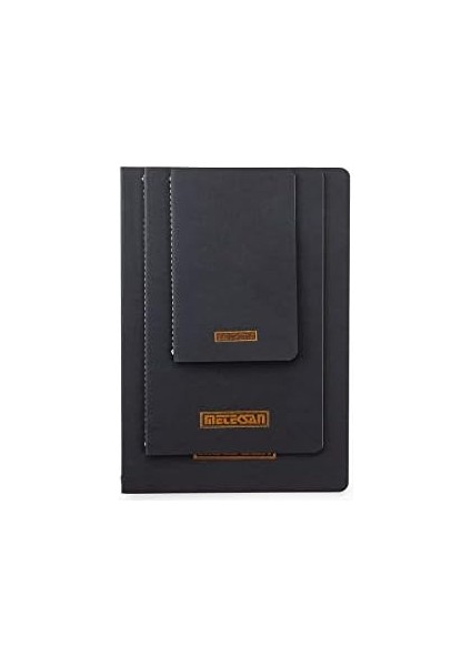 Menashop Metrashop Notes 13X21 cm Karton Kapaklı Iplik Dikişli Defter, 24 Yaprak, 6'lı Paket, Koyu Renkler