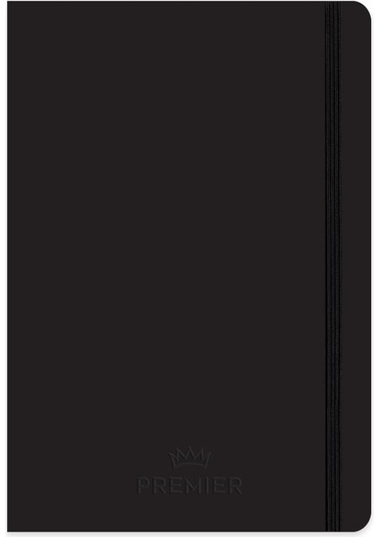 Menashop Metrashop Color 17X24 96 Yaprak Çizgili Ciltli Premier Defter - Siyah