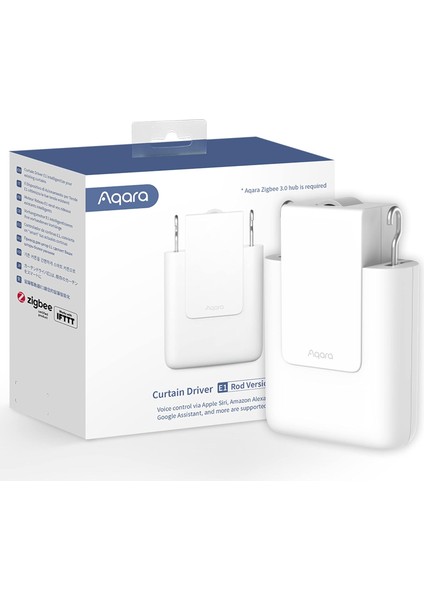 Menashop Akıllı Perde Motoru E1 (Çubuk Versiyonu), Zigbee 3.0 Hub Gerektirir, Uzaktan Kumanda ve Ev Otomasyonu Için Elektrikli Akıllı Perde Motoru, Homekit, Alexa, Google Assistant ve Ifttt