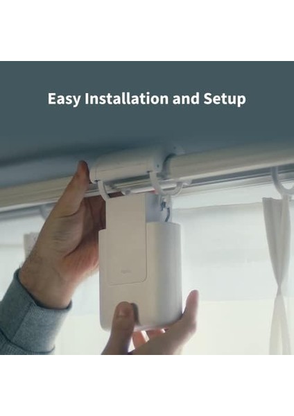 Menashop Akıllı Perde Motoru E1 (Çubuk Versiyonu), Zigbee 3.0 Hub Gerektirir, Uzaktan Kumanda ve Ev Otomasyonu Için Elektrikli Akıllı Perde Motoru, Homekit, Alexa, Google Assistant ve Ifttt