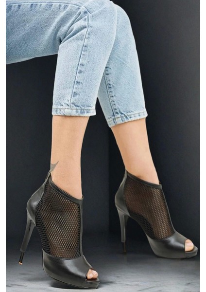 Stil Modern Kadın Ince Topuklu Alçak Platform Ayakkabı Özel Tasarım Gündüz Gece Abiye Ayakkabı