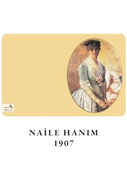 Menashop Metrashop Istanbul Hanımefendileri Serisi I - A6, Osman Hamdi Bey 4'lü Defter Seti I, Çizgisiz, Toplam 192 Sayfa, Her Biri 48 Sayfa, Tel Dikiş, Esnek Kapak, Oval Kenar, Tuval Doku, 60 Gram, Sarı Krem Renk