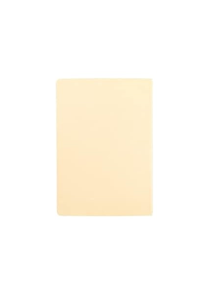 Menashop Metrashop Notes 17X24 cm Karton Kapaklı Iplik Dikişli Defter, 32 Yaprak, Düz, Bej