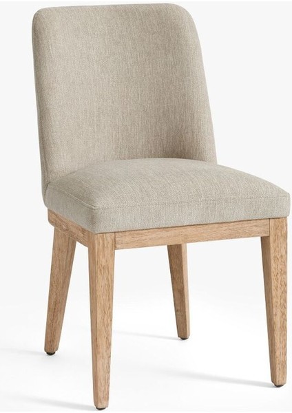 Layton Döşemeli Yemek Sandalyesi, Şık ve Konforlu Meşe Ayaklı Tasarım, 1 Adet