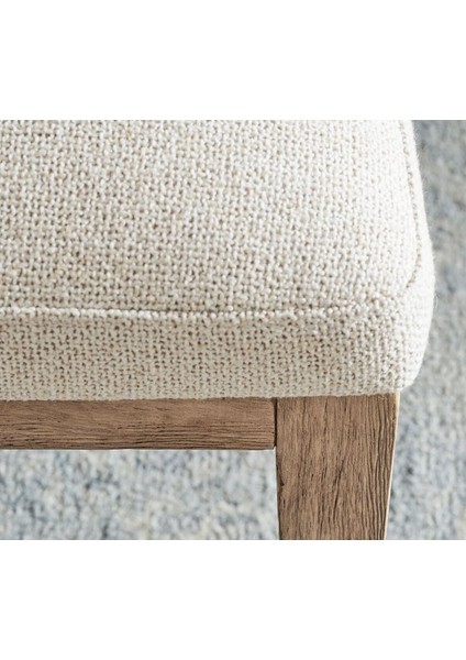 Layton Döşemeli Yemek Sandalyesi, Şık ve Konforlu Meşe Ayaklı Tasarım, 1 Adet fırsatları