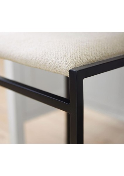 Hardy Döşemeli Sırtsız Tezgah Taburesi, Dayanıklı Metal Çerçeve ve Konforlu Oturum fiyatları