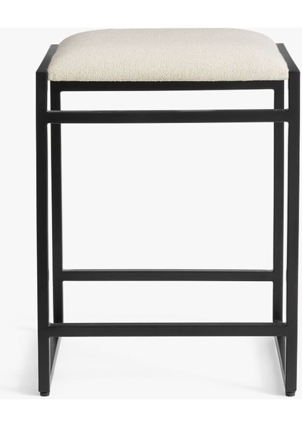 Hardy Döşemeli Sırtsız Tezgah Taburesi, Dayanıklı Metal Çerçeve ve Konforlu Oturum modelleri