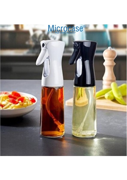 Çok Amaçlı Cam Sprey Şişe 200 ml, Siyah, Hava Fritözü ve Mutfak Kullanımı, 2'li Paket modelleri