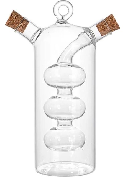 Üfleme Cam Yağlık Sirkelik 300 ml*70 ml Borosilikat Cam 4127