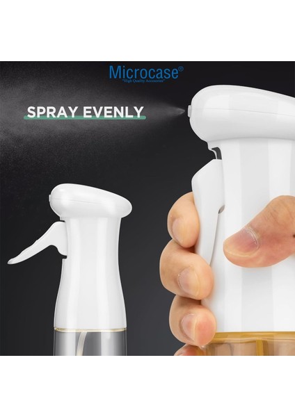 Çok Amaçlı Cam Sprey Şişe 200 ml, Siyah, Hava Fritözü ve Mutfak Kullanımı, 2'li Paket indirimleri