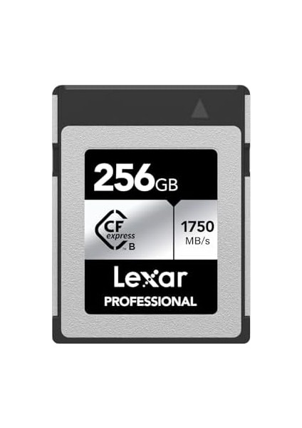 Menashop Metrashop Professional Sılver Serisi 256 GB Cfexpress Kart, Tip B Cfe Kart, 1750 Mb/s'ye Kadar Okuma Hızı, Pcıe GEN3X2 Özellikli Cf Kart, Dslr ile Uyumlu, Xqd Kamera ile Ters (LCXEXSL256G-RNENG)