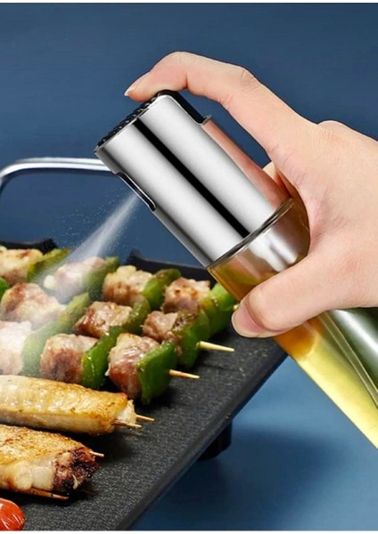 Çok Amaçlı Cam Sprey Yağdanlık 100ml, Dağıtıcı, Sızdırmaz, Gri, Parça 1 fiyatları