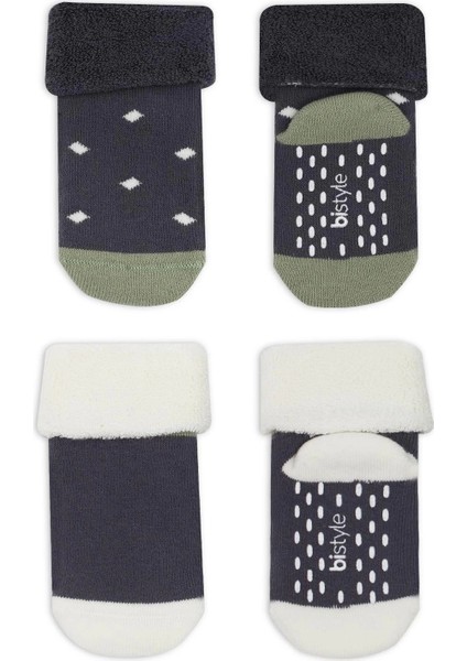 Puanlı Kaymaz Havlu Soket Çorap 2'li BS10502 Antrasit fiyatları