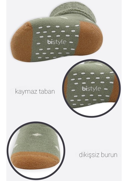 Puanlı Kaymaz Havlu Soket Çorap 2'li BS10502 Nil fırsatları