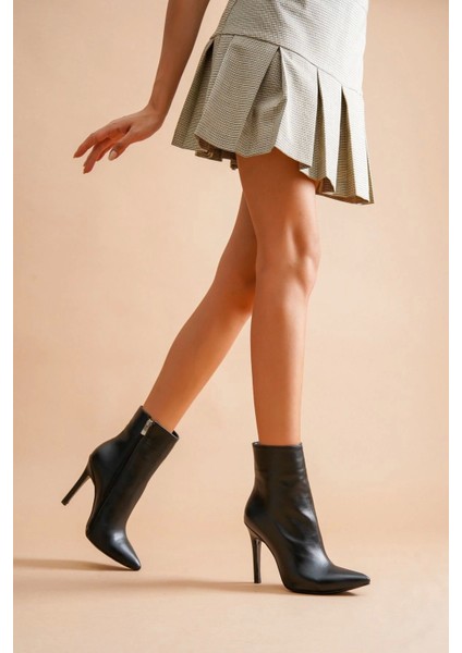 Kadın Ince Topuklu Orta Boy Şık Fermuarlı Günlük Ve Davetler Için Modern Bot fiyatları