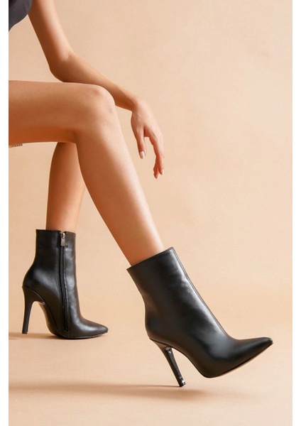 Kadın Ince Topuklu Orta Boy Şık Fermuarlı Günlük Ve Davetler Için Modern Bot modelleri