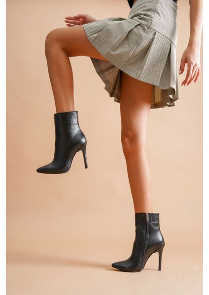 Kadın Ince Topuklu Orta Boy Şık Fermuarlı Günlük Ve Davetler Için Modern Bot indirimleri