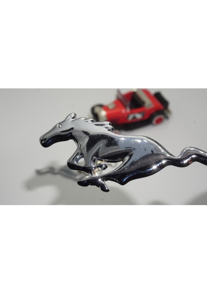 Ford Mustang Shelby Gt Koşan At Çamurluk Yanı Krom Metal Logo Arma