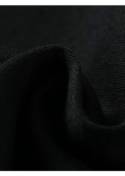 Baskılı Oversize Bisiklet Yaka T-Shirt - Siyah fırsatları