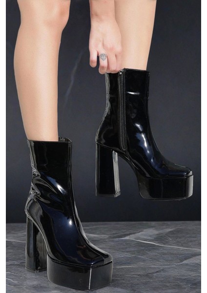 Stil Modern Kadın Kalın Topuk Yüksek Bot Özel Tasarım Gündüz Gece Abiye Ayakkabı fiyatları