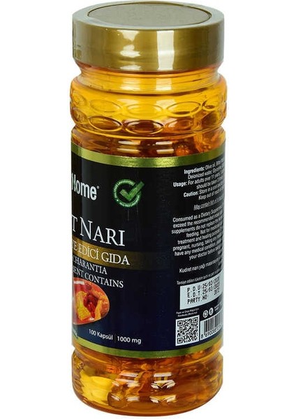 Shiffa Home Kudret Narı Yumuşak 1000 Mg x 100 Kapsül fiyatları