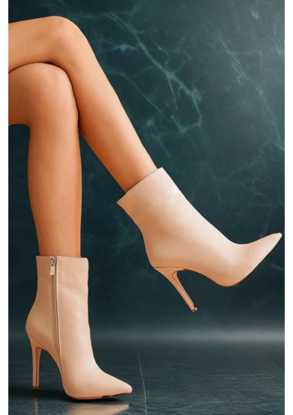 Kadın Ince Topuklu Orta Boy Şık Fermuarlı Günlük Ve Davetler Için Modern Bot modelleri