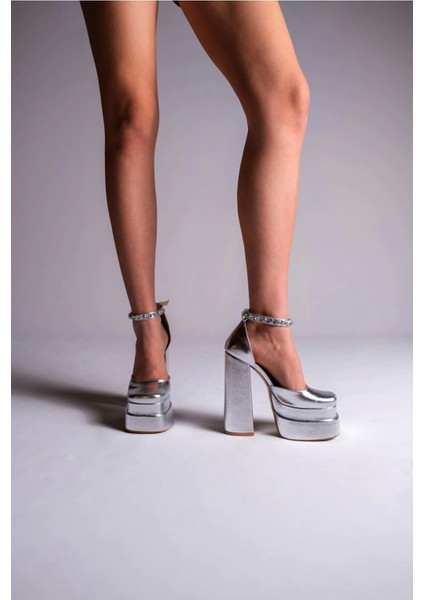 Stil Modern Kadın Çift Platform Özel Tasarım Gündüz Gece Abiye Ayakkabı fırsatları