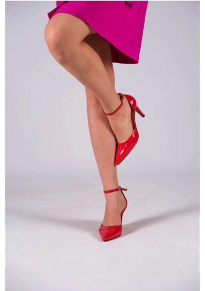 Stil Modern Kadın Ince Topuklu Baretli Ayakkabı Stiletto Özel Tasarım Gündüz Gece Abiye Ayakkabı