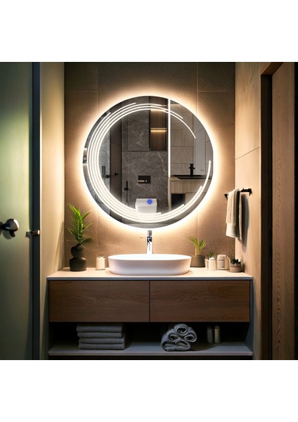 Nova Günışığı Led'li Kumlamalı Lavabo & Banyo Aynası (Dokunmatik Sensörlü) fiyatları
